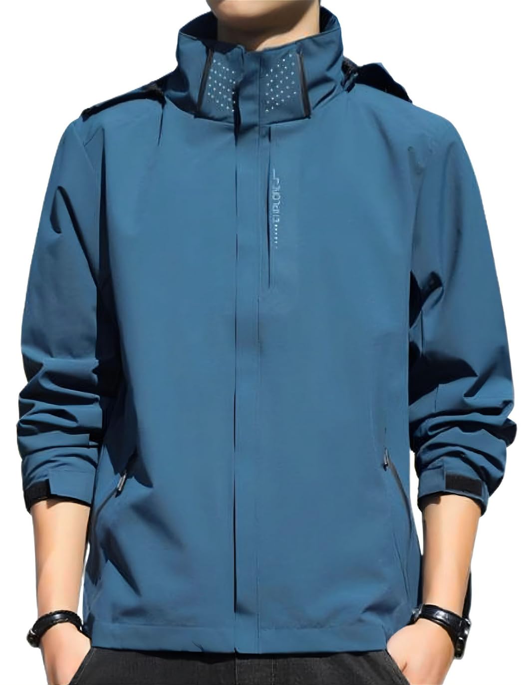 

Benke Легкая и ветрозащитная куртка для активного отдыха в горах, удлиненная, куртка, парка, погода, ветрозащитная, водоотталкивающая, рукав, ветровка, синий