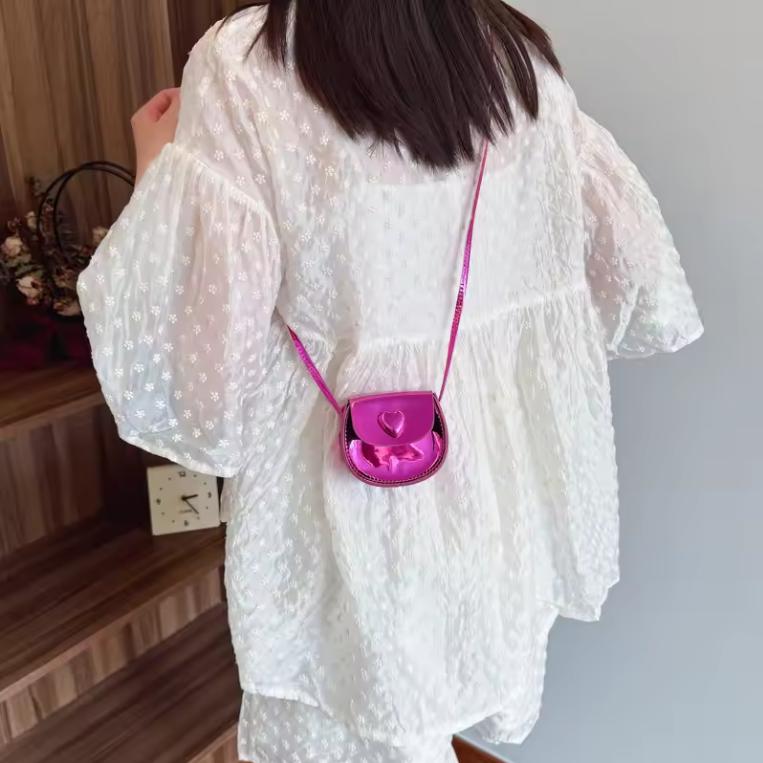 Small Shoulder Bag Cute Coin Key Earphone Case 2026 Summer New Mirror Lipstick Purse Mini Pu Crossbody Bag for Girls Kids
