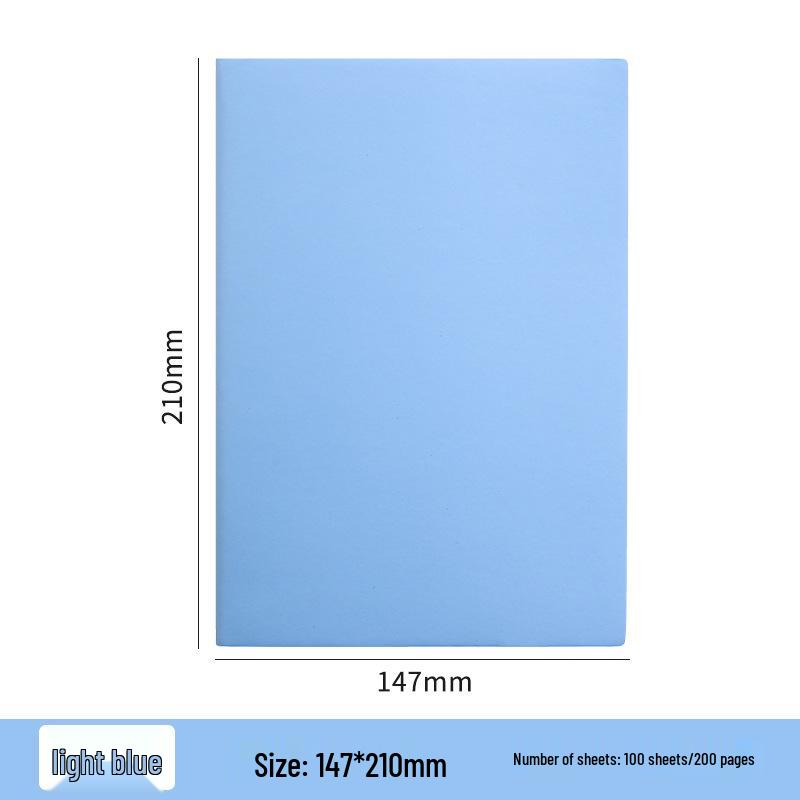 A5 Personalized Business Notebook with Custom Logo and Diary Pages A5 светло-синий