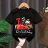 Lightning Mcqueen Boys T Shirt Kids Clothes Birthday Number 19 Print Unisex Women Clothing Party Wear Cotton Tops Cars Tee