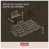 Moule en silicone pour 12 barres de muesli zenker sweet sensation