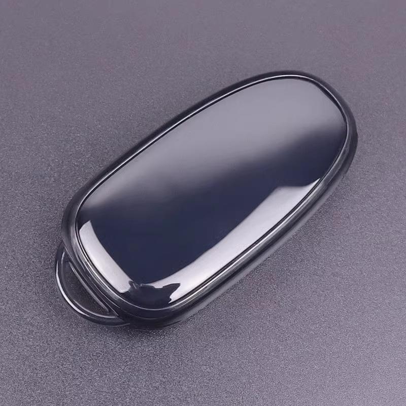 Ultra-Thin Black TPU Soft Transparent Key Case for Ideal One