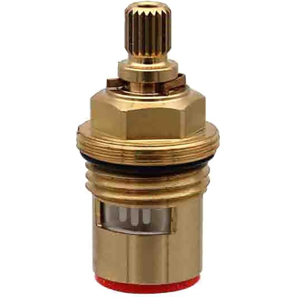 Mix Tap Inner Cartridge Replacement, Spare Valves, Tap Valves, Brass Ceramic Disc Cartridges Insert Faucet Valve Quarter Turn 1/2" Ceramic Tap Valves