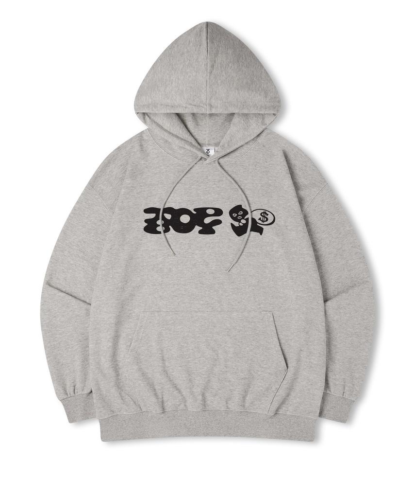Intruder Oversized Printed Hooded Sweatshirt