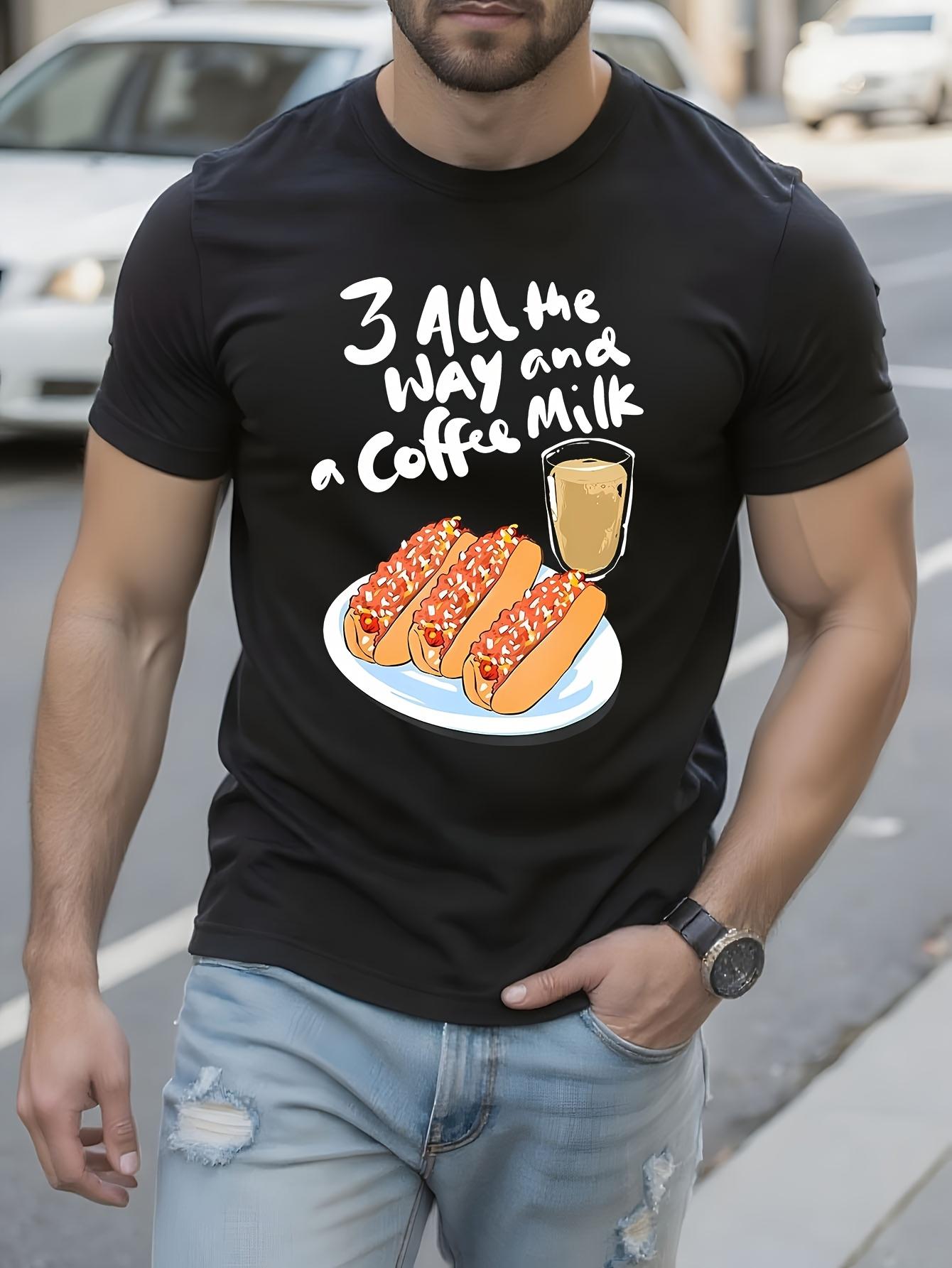 Funny Tshirt Funny Hot Weiner Coffee Graphic Tshirt - All... L