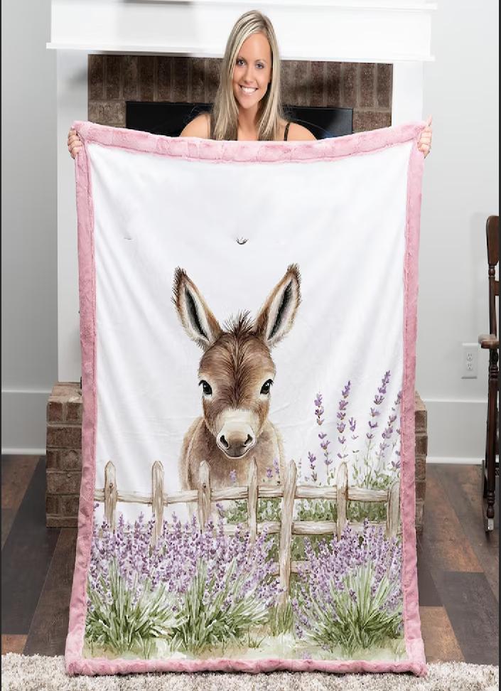 Cute Fox Blanket Fox Baby Blanket Soft Velveteen Blanket Cozy Throw, Floral Throw Woodland Animal Nursery Cute Animal Baby Foxes
