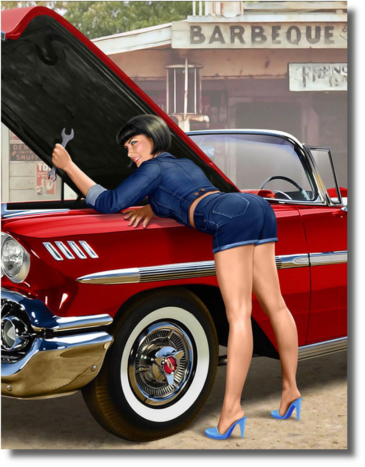 

Master Box 1/24 Scale Pin-Up Series Shortstop Shorts and Baseball Cap Plastic Model Kit MB24016