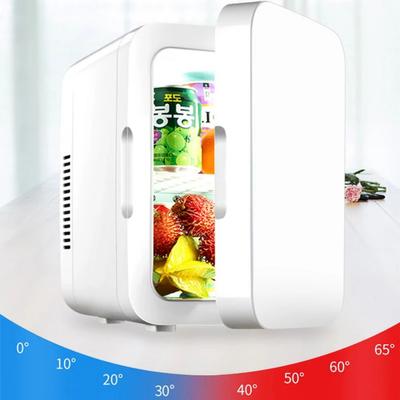 220V Mini Elektrikli Buzdolabı Araba ve Ev Kullanımı Taşınabilir Kozmetik Buzdolabı Mini Soğutucu ve Isıtıcı Çok Fonksiyonlu Buzdolabı EUplug