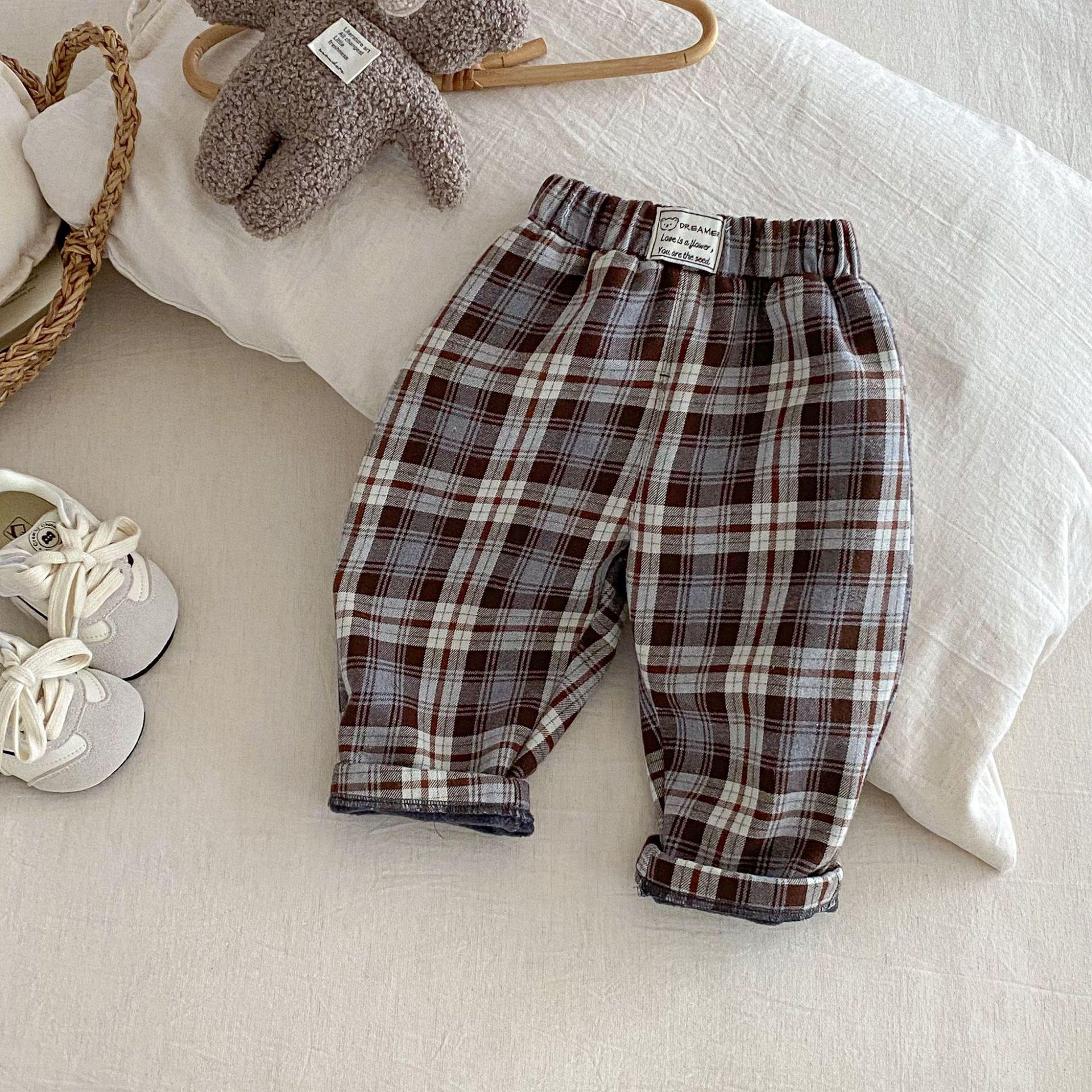 

Children s Fleece-Lined Plaid Pants: 2025 Winter Fashion for Boys & Girls 73