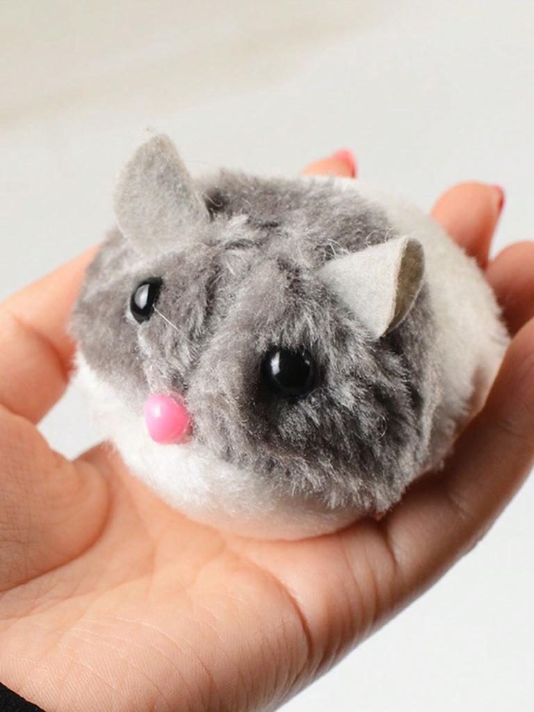 1 Stück Manuelles Übungsspielzeug für Katzen Mausspielzeug Langeweile-Abbau-Spielzeug für Katzen Katzenspielzeug Kätzchenspielzeug Mechanisch Scrump Plüsch Flauschig