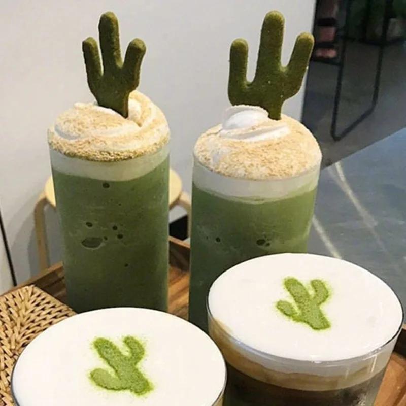 2pcs Opuntia Shape Cookie Cutter Stainless Steel Biscuit Moulds Cake Kitchen Baking Tool