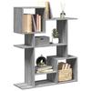 VidaXL Room Divider Shelf Sonoma Grey 92x29x112 Cm, Bookcase, Book Support, Display Shelf, Shelf 858125