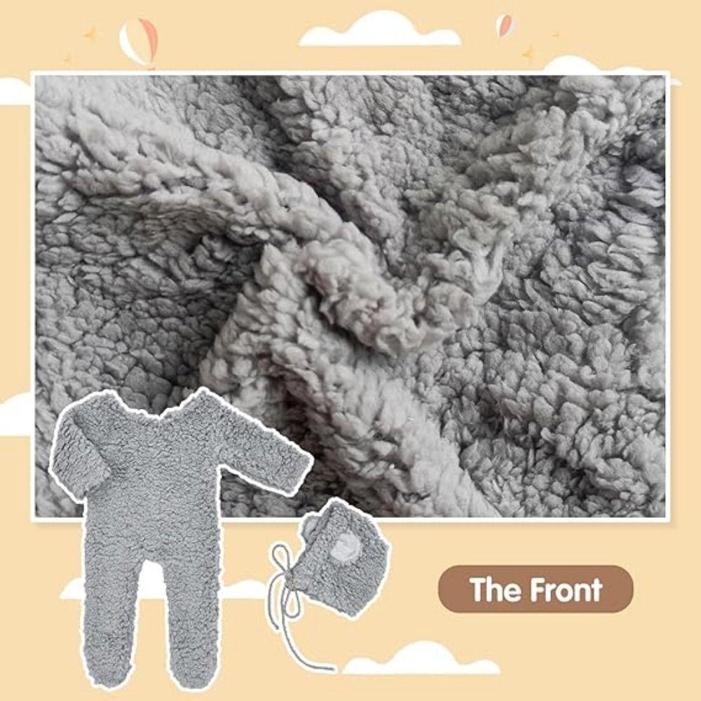 Creative Newborn Photoshoot Outfit Soft Knit Newborn Prop Set  Baby Photoshoot