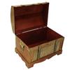 Retro Elegante Dekorative Aufbewahrungsbox Holz Schmuckschatulle Organizer für Armband Halskette Kosmetik Gold L