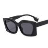 Women Colorful Square Frame Sunglasses Stylishable European and American Party Flat Mirror Polygonal Luxury Stylishy Sun Glasses