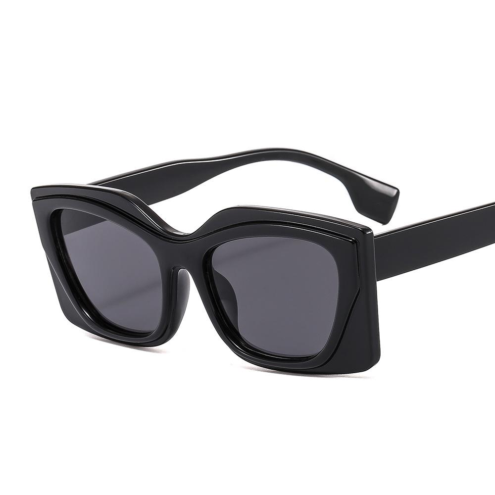 Women Fashion Square Frame Sunglasses Colorful Polygonal Flat Mirror Trendy Luxury Sun Glasses for Party
