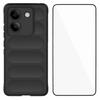For Xiaomi Poco M7 Pro 5G TPU Case WANLONFENG HD Series Anti Slip Phone Cover with Tempered Glass