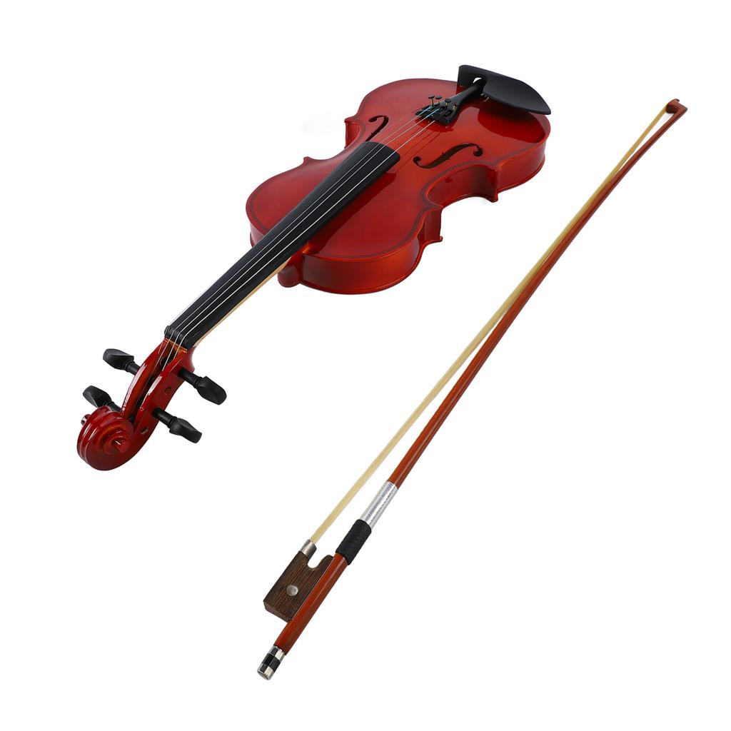 Wooden Violin Bow Case Bridge Kit Comfortable Hand Feel Stable Wood Violin for Beginner