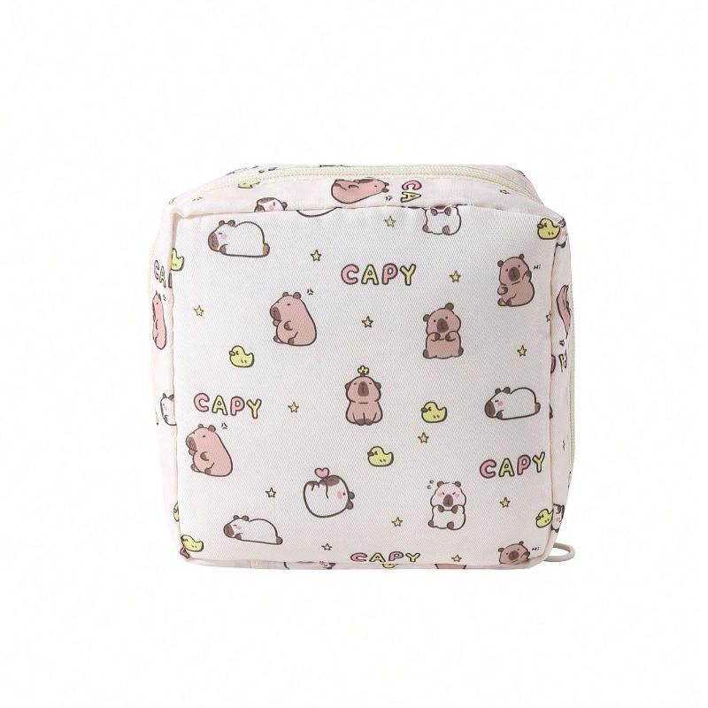 1pc Sanitary Pads Storage Bag Portable Pouch Large Capacity Minimalist Waterproof Fabric For Storing Sanitary Pads Boho Vibes