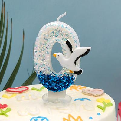 Soaring Seagull Digital Candle Birthday Cake Decoration Atmosphere Exquisite Design Handmade DIY Candle