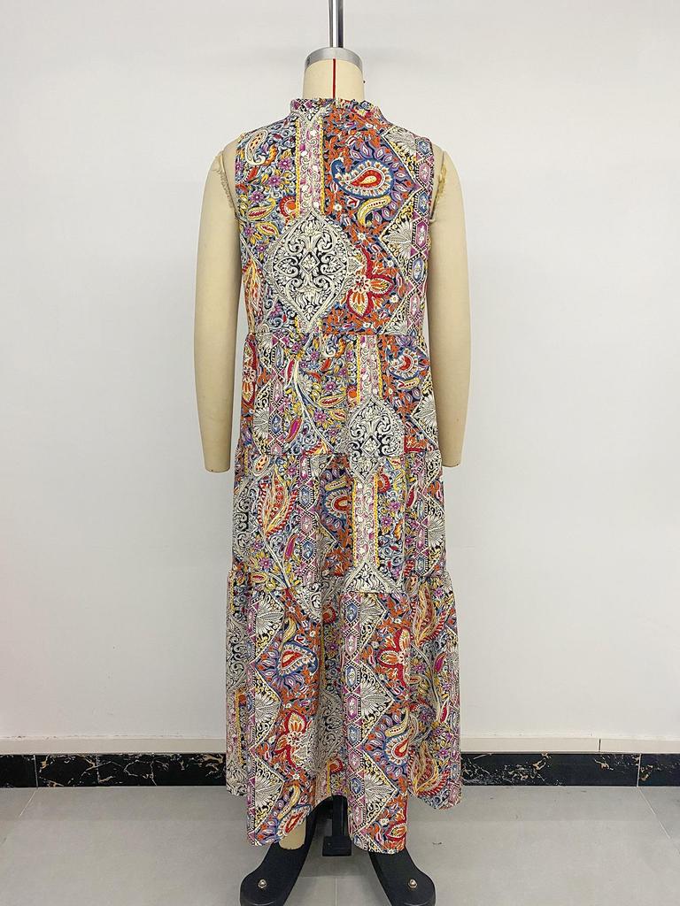 2026 TikTok-Inspired European and American Resort Style Sleeveless Tassel Dress for Women