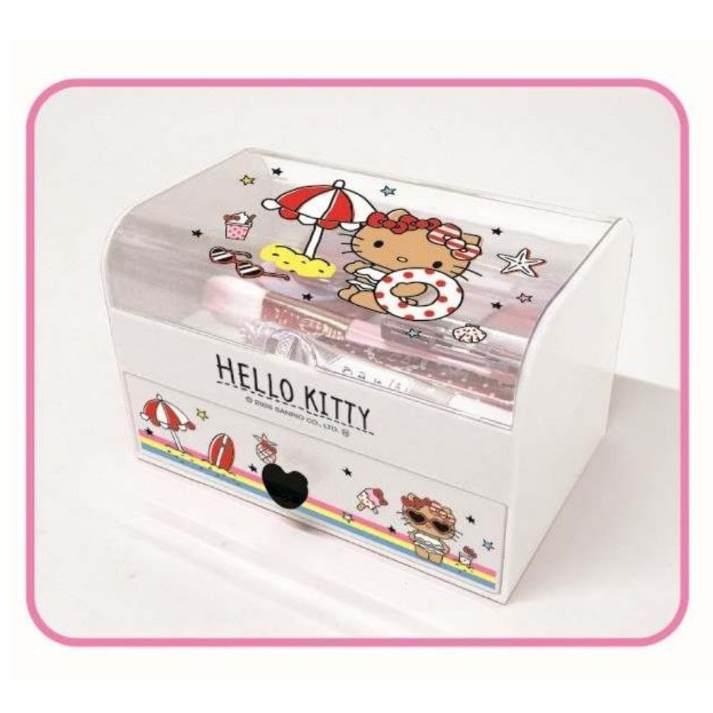 K Company Sanrio Characters Fancy Trinket Hello x W15 x D10cm Box, Kitty, Suntan, CFAK4-KHI, H9.5