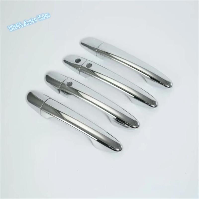 ABS Car Outside Door Pull Doorknob Handle Cap Cover Trim For Mazda 6 - 2024 Chrome / Carbon Fiber Look Exterior Accessories