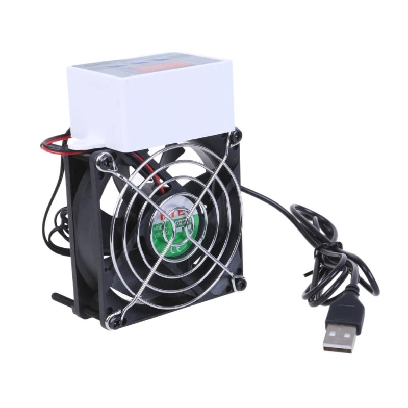 80mm USB Fan with Intelligent Temperature Control for Electronics Cooling PC Routers Fan Highly Airflows Routers Fan