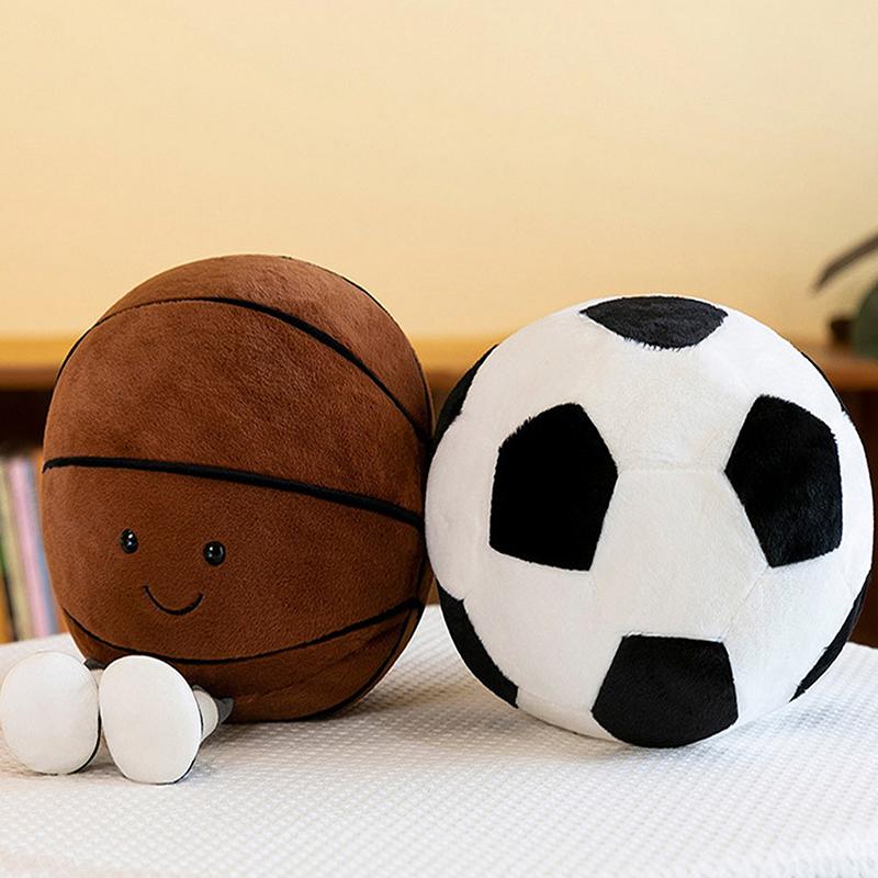 Basketbalová fotbalová panenka s nohama plyšová panenka hračky karta láska plyšový polštář zábavný tvar plyšový polštář pro panenky domácí plyšová ozdoba