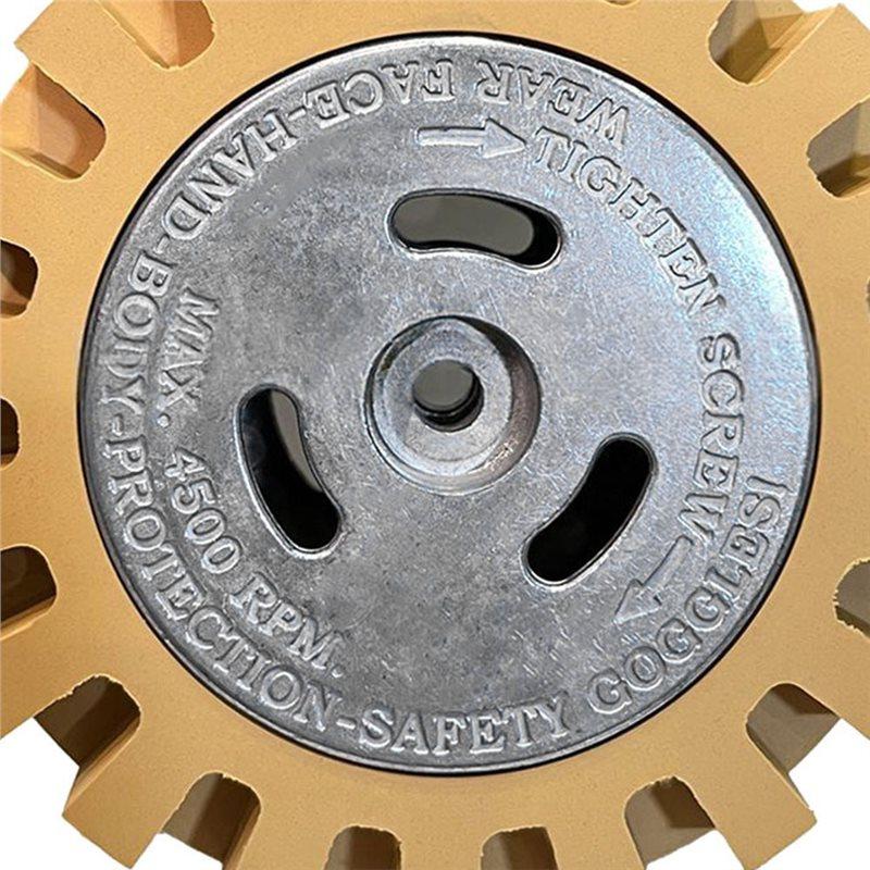 A25F-Aluminum Bracket Adhesive Remover Eraser Wheel Kit Including Hollow Rubber Wheel& Grinding Head