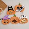 Hangable Halloween Towel: Cute Pumpkin, Ghost & Cat Shape - Coral Fleece & Absorbent