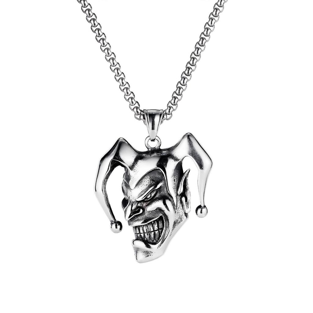 Men's European & American Retro Style Stainless Steel Fish Necklace - 2025 Collection
