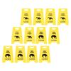 Cat Vomit Caution Sign Plastic Innovative Design Obvious Dogs Vomits Warning Sign for Indoor
