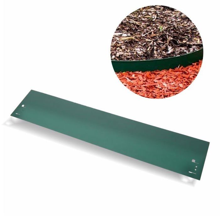 Bordure de Jardin - ICH-ZAPFE.DE - 18,5 cm x 120 cm - Métal - Vert