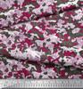 Soimoi Japan Crepe Satin Fabric Two Tone With White Camouflage Print Fabric by the metre 42 Inch