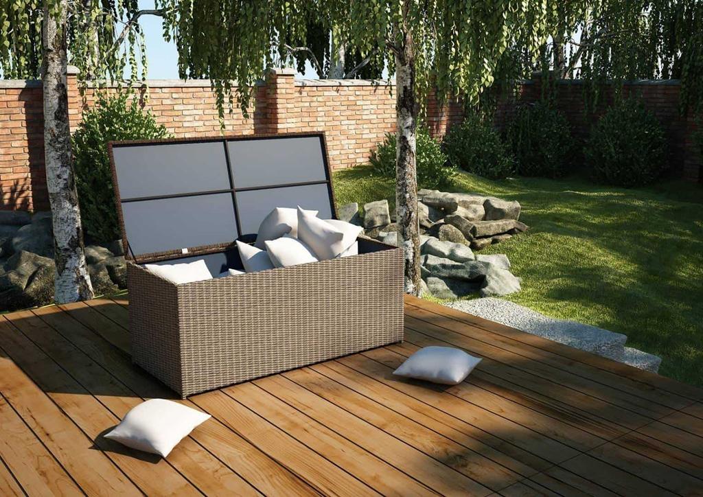 Terrace Box Scatola 200X82X74 1181L Oltre Royal Sand Technorattan Homms