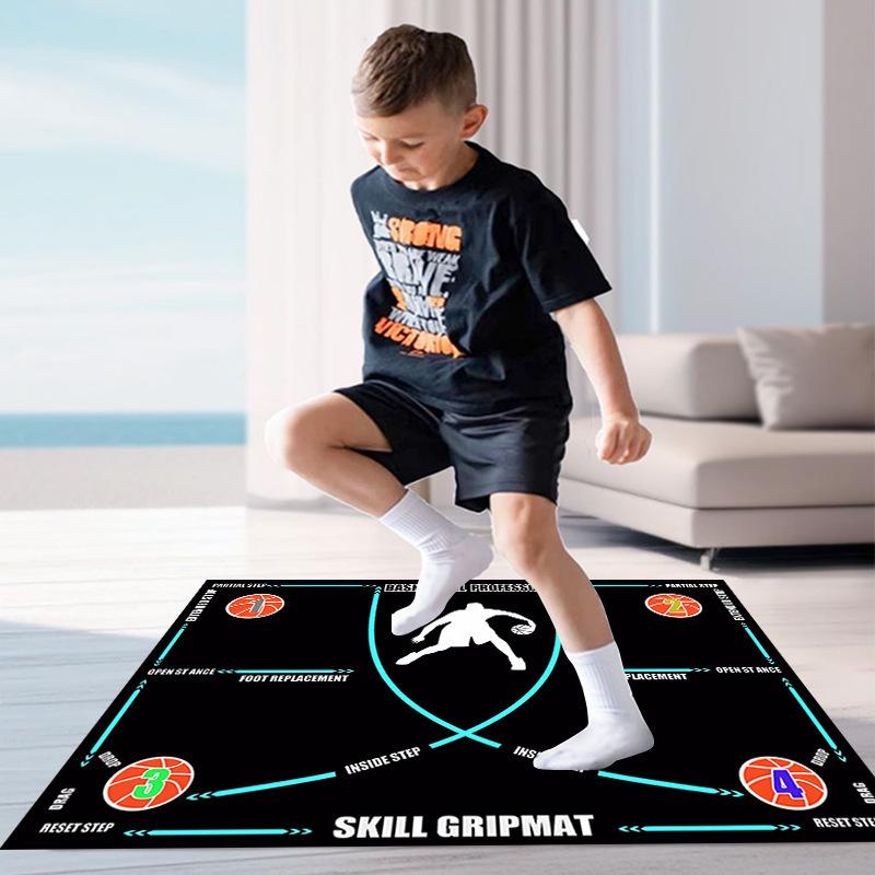 Basketball Train Mat Non Slip Soundproof Material Children Adolescents Indoor Ball Control Training Dribbling Drill Thickening