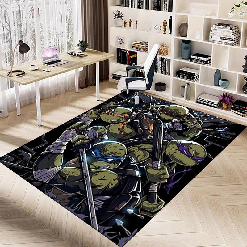 Mutant Ninja Turtles Team Carpet For Playroom Bedroom Living Room Sofa Home Decorkids Game Area Rug Nonslip Floor Mat