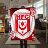 1PC Hallescher FC Print Flannel Blanket, High quality All Seasons, Home Decor, Warmth and Comfort, Perfect for Christmas Gifts