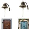Cast Iron Doorbell Retro Style Heavy Duty Wall Mounted for Garden Home Patio