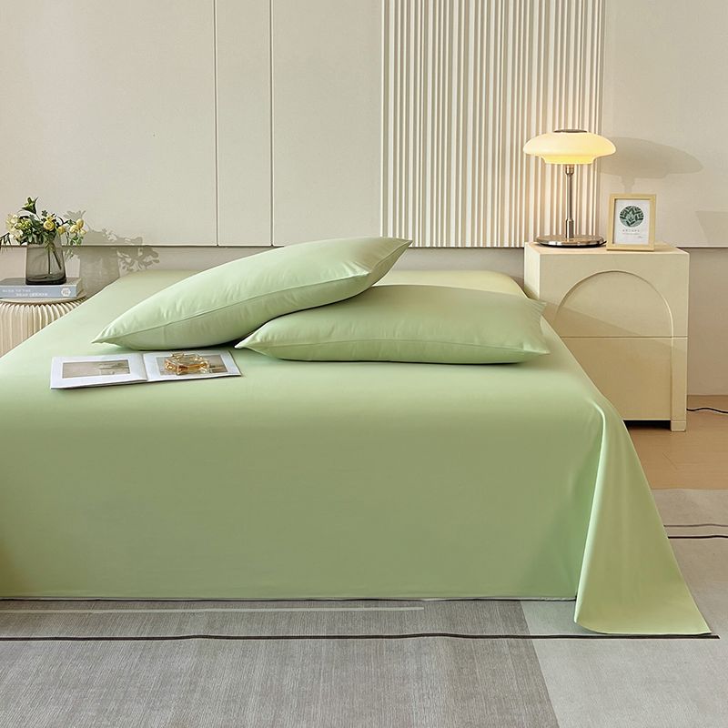 Bed Sheet Ins Style Thickened Solid Color Machine Washable Bedding