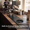 Powerful Drinkware Cleaner with Lock | Perforated Top Surface, Glass Rinser
