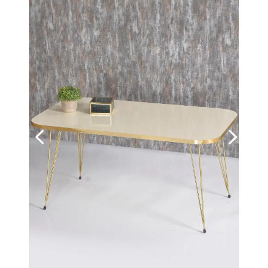 Nesting Table And Center Table Kr Set Gold Cream Wire