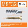 Selbstschneidende Schraube und Dübel-Anker-Set Kohlenstoffstahl Schwerlast Gipskarton Beton Bohrstecker Spreizdübel Befestigungselemente