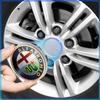 Für Alfa Romeo 147 159 156 Giulietta Giulia Mito Spider Alpha NKopfstütze 4 Stück 60MM Auto Radnabenkappe Auto Zubehör
