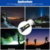 Super Bright Led Torch Usb Rechargeable Ip44 Waterproof Tactical Flashlight Lantern Lamp For Outdoor