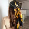 90Cm satin large square scarf headscarf new street retro simple bandanas