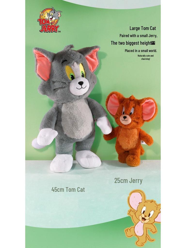 Tom and Jerry Plush Toys - Cute Hugging Dolls for Kids' Birthdays
