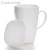 700 ml, Kubki z Prawdziwej Porcelany Kostnej z Pokrywką, Kubek do Kawy Śmieszny Kubek, Urocze Duże Kubki do Kawy z Kwiatowym Malunkiem, Ceramiczny Kubek Idealny Prezent
