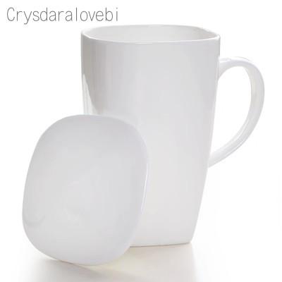 700 ml, Kubki z Prawdziwej Porcelany Kostnej z Pokrywką, Kubek do Kawy Śmieszny Kubek, Urocze Duże Kubki do Kawy z Kwiatowym Malunkiem, Ceramiczny Kubek Idealny Prezent
